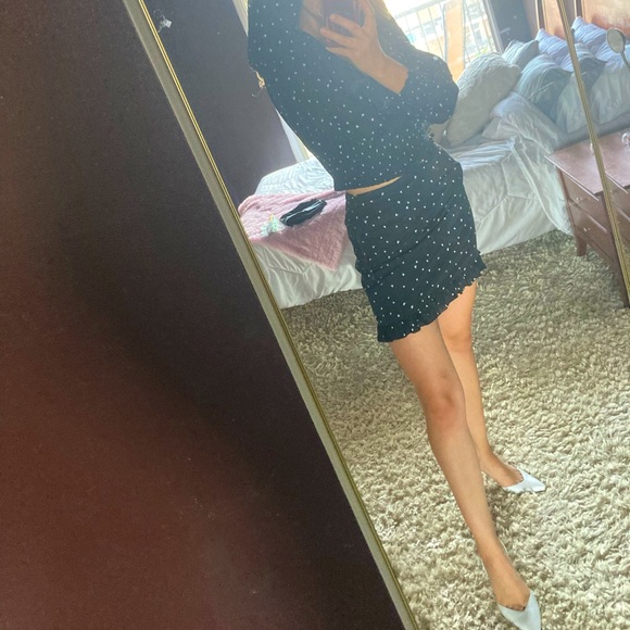 AQUA brand set skirt and blouse, size S - Picture 2 of 13